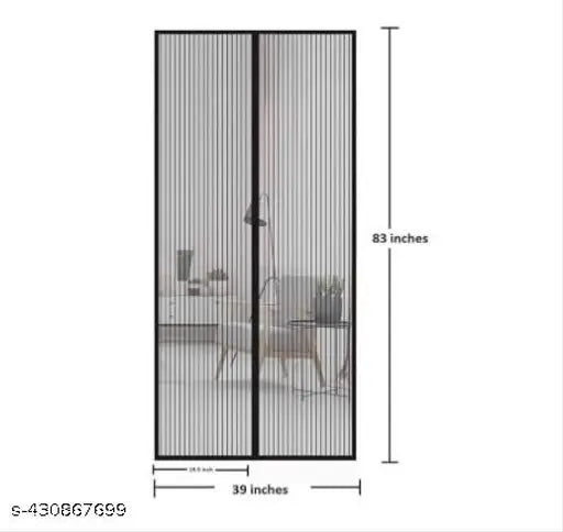 Polyester Magnetic Mosquito Net for Door | Mosquito Curtain for All Door Types & Sizes | Auto-Closing Insect Screen to Keep Mosquito Out